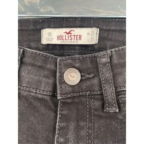 Hollister Women's Dark Gray Skinny Jeans - Picture 3 of 5